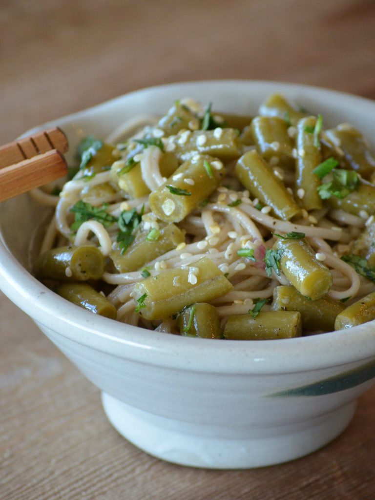 Sesame Soba Noodle and Green Bean Salad